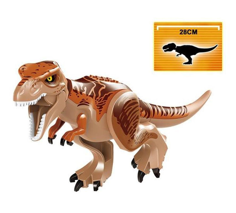 Figurină de dinozaur Jurassic World Tyrannosaurus Rex pentru Lego - 29 cm