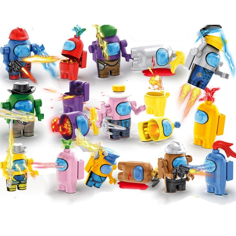 Figurine Among Us pentru Lego - 16 buc