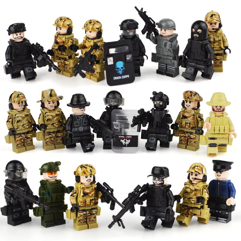 Figurine SWAT și soldați pentru Lego - 20 buc