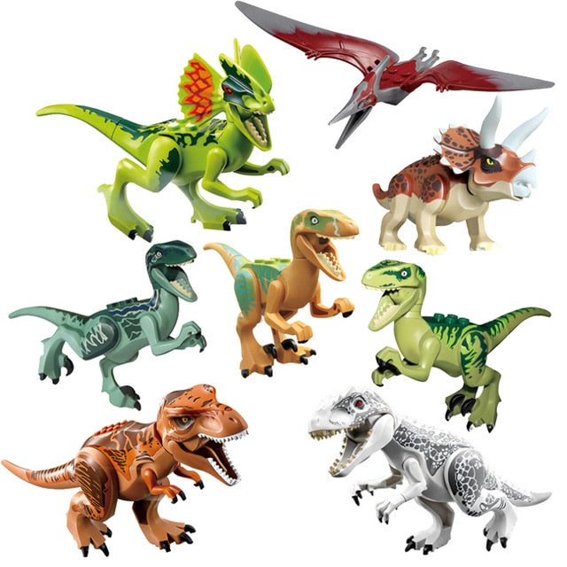 Figurine dinozauri Jurassic World pentru Lego - 8 buc