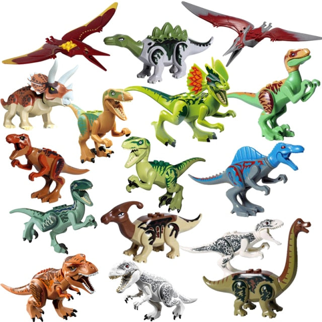 Figurine dinozauri Jurassic World pentru Lego - 16 buc