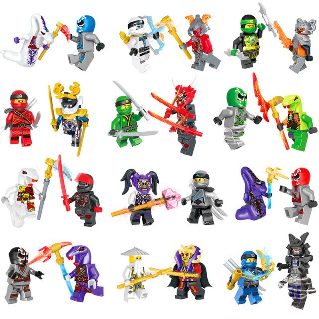 Figurine Ninja pentru Lego - 24 buc