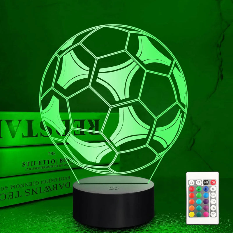 Lampă cu iluzie 3D de fotbal - mai multe variante