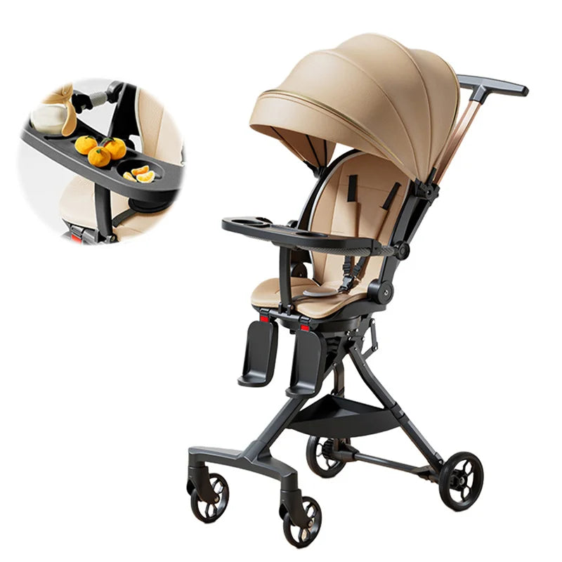 Cărucior de lux compact - cărucior sportiv pliabil cu înclinare