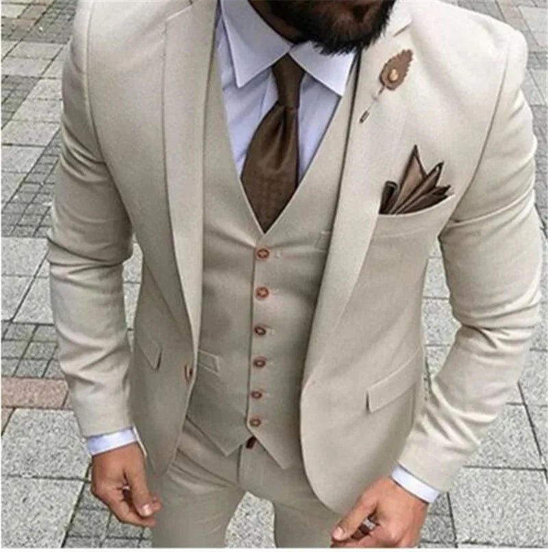 Costum bărbătesc Slim-fit pentru nuntă - mai multe variante