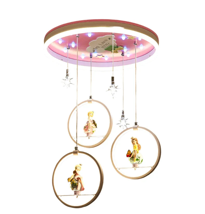 Design fete plafon lampă - prințese