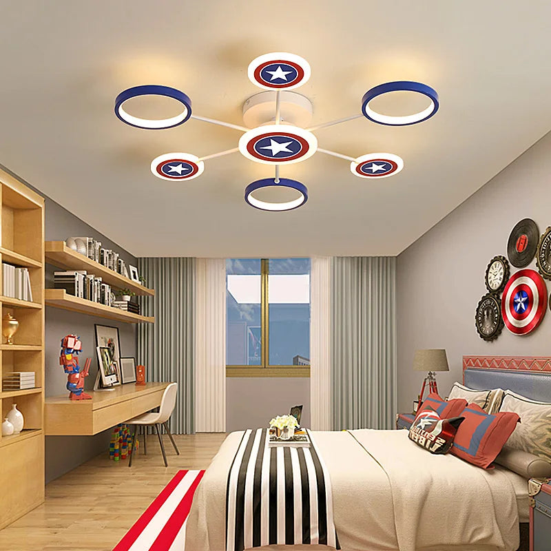 Corp de iluminat de plafon cu design mare Captain America