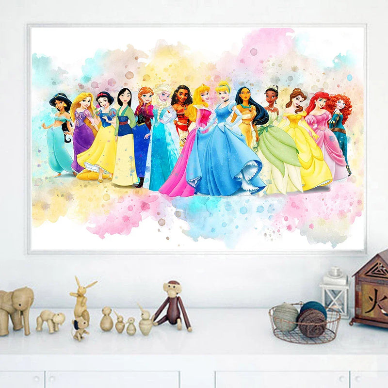 Imaginea de design a unei prințese Disney - mai multe variante