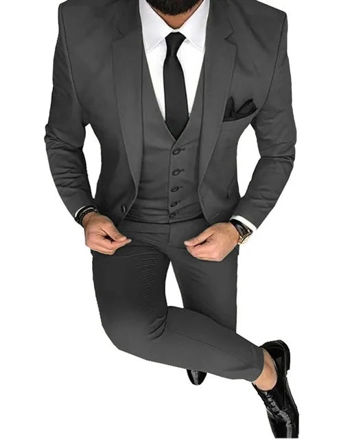 Costum bărbătesc Slim-fit pentru nuntă - mai multe variante