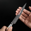 Cuțit universal de bucătărie HEZHEN din oțel damascat