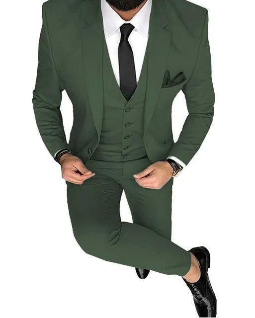 Costum bărbătesc Slim-fit pentru nuntă - mai multe variante