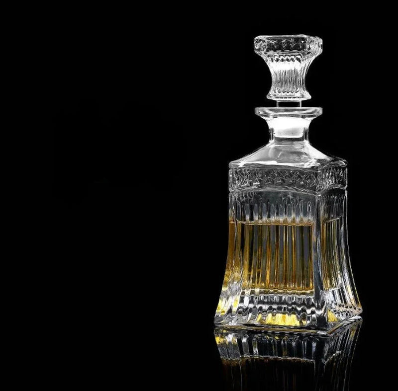 ImperialGlass™ Glass Whiskey Decanter - sticlă de bar de lux din sticlă de cristal