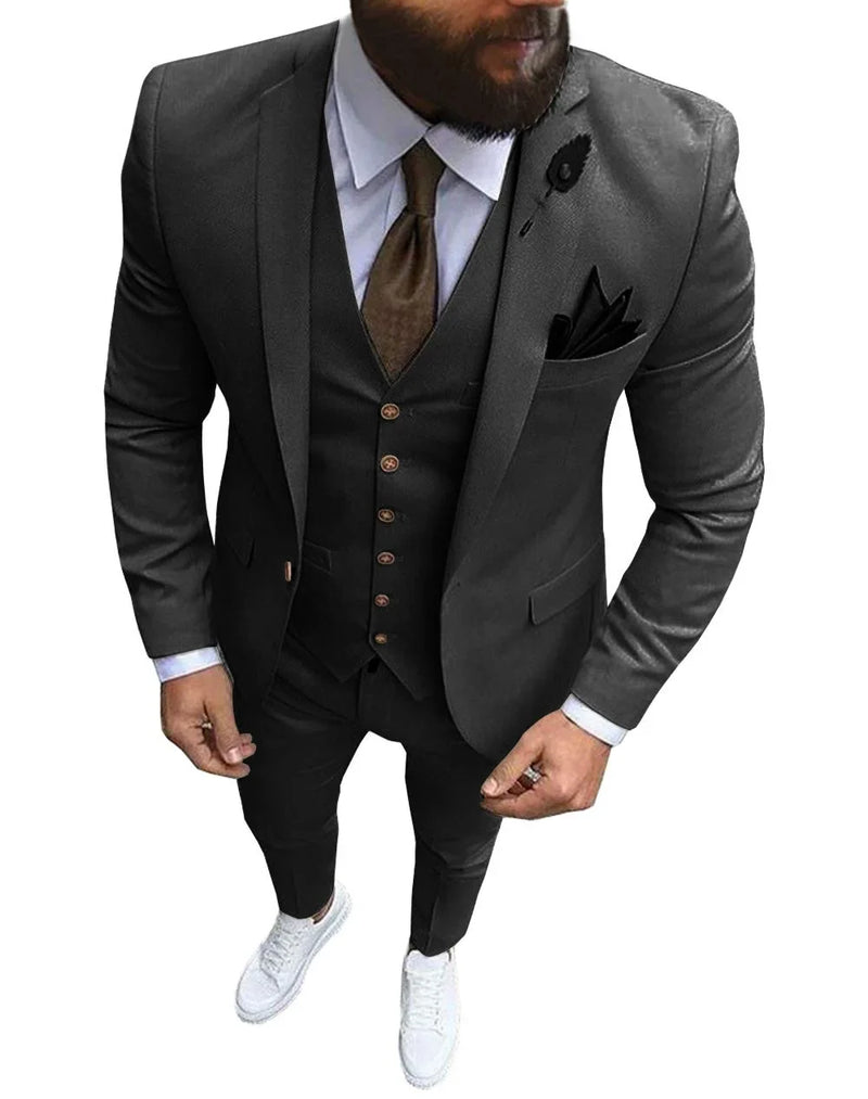 Costum bărbătesc Slim-fit pentru nuntă - mai multe variante