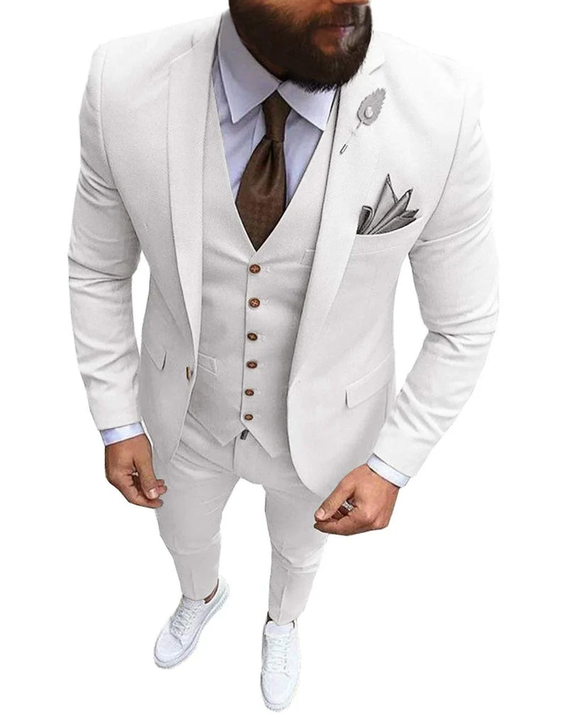 Costum bărbătesc Slim-fit pentru nuntă - mai multe variante
