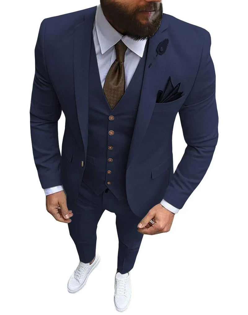 Costum bărbătesc Slim-fit pentru nuntă - mai multe variante
