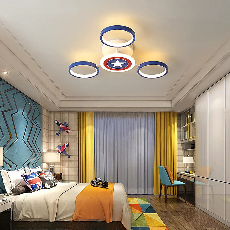 Corp de iluminat de plafon cu design mare Captain America