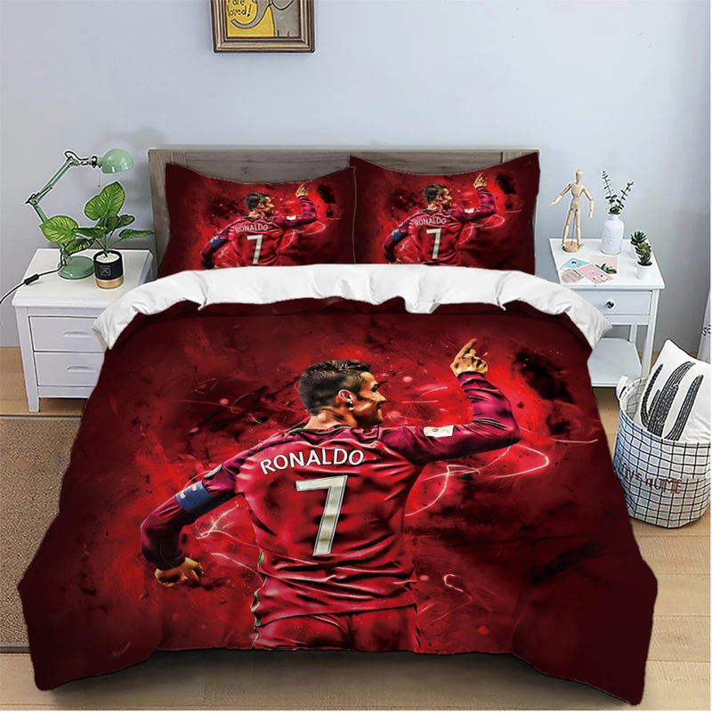 Design lenjerie de pat Cristiano Ronaldo EURO 2024