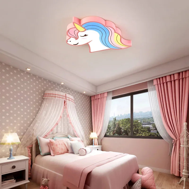 Lampă de tavan unicorn pentru fete - mai multe variante
