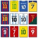 Imaginea de design a unei pictograme de fotbal - mai multe variante