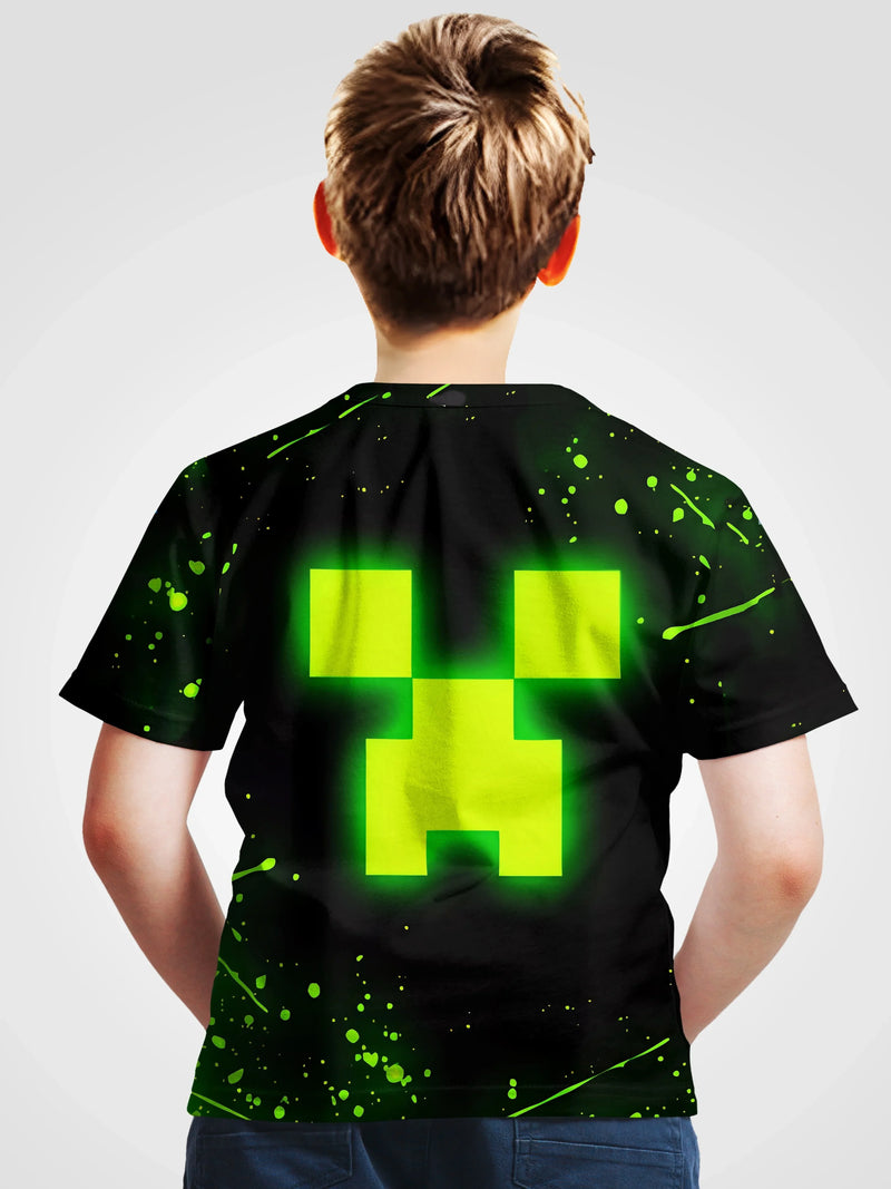 Minecraft Tricoul fluorescent pentru copii - mai multe variante