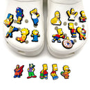 Decorațiuni pentru pantofi Crocs Simpsons - 18 buc