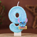 Lumânări de tort cu numărul Stitch - mai multe variante