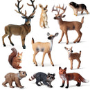 Figurine animale de pădure - 10 buc