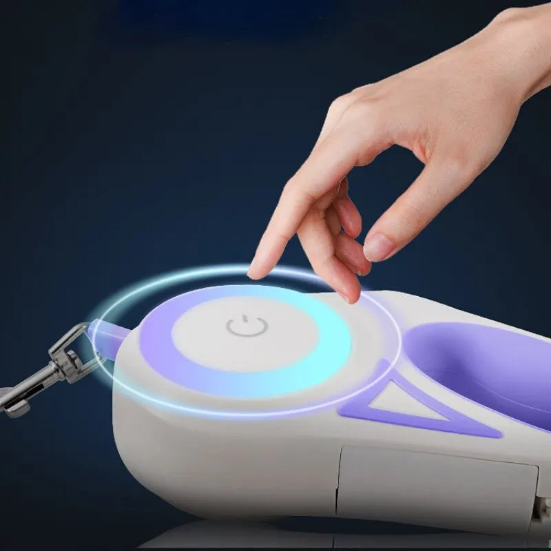 Lesă cu lanternă pentru câini Doggy™ Design cu lanternă pentru câini - mai multe variante