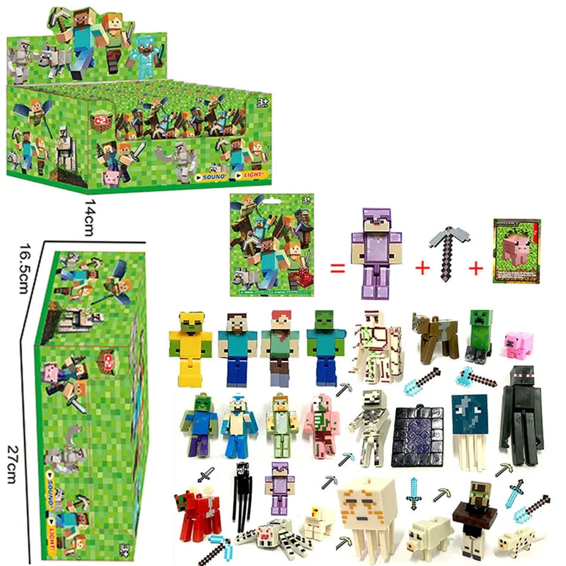 Pachetul figurină și cărțile Minecraft - mai multe variante