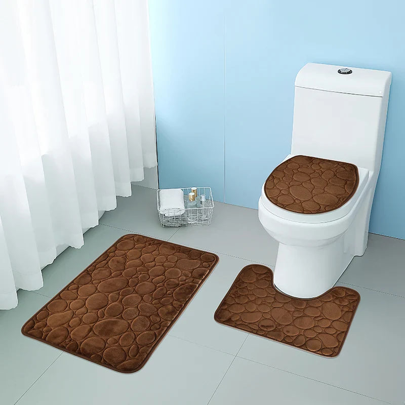 Set de covoare de baie - 3 buc