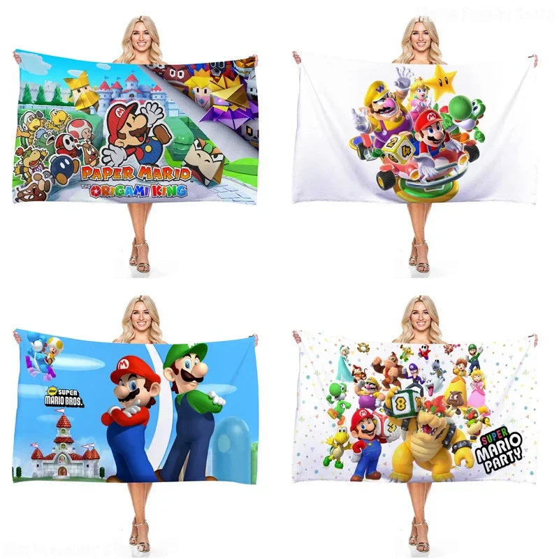 Prosop de baie mare Super Mario - mai multe variante