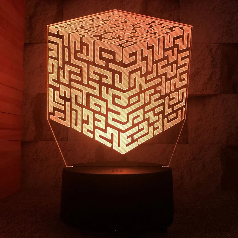Lampă cu iluzii 3D Minecraft - mai multe variante