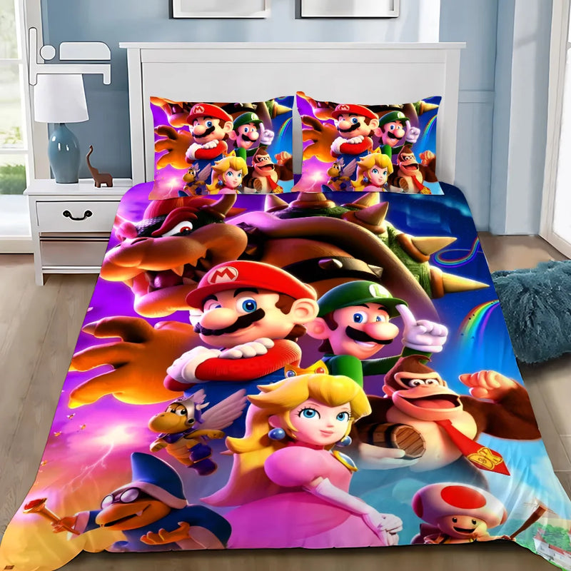Lenjerie de pat pentru copii Super Mario