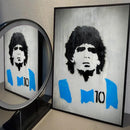 Imaginea de design a unui fotbalist - Diego Maradona