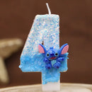 Lumânări de tort cu numărul Stitch - mai multe variante