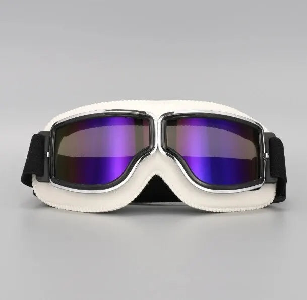 Ochelari de motocicletă din piele - mai multe variante