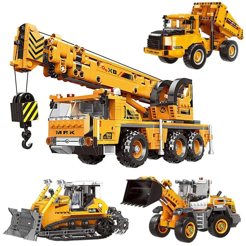 Mașini și mașini de construcții - Kit de construcție mai multe variante