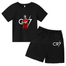 Set de vară pentru copii cu tricou și pantaloni scurți Cristiano Ronaldo - mai multe variante
