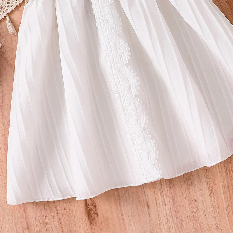 TwirlDresses™ Rochie albă de vară pentru fete
