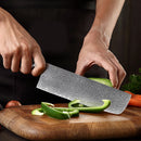 Cuțit din oțel damascat Nakiri