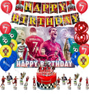 Set de petrecere de fotbal pentru ziua de naștere cu baloane Cristiano Ronaldo - mai multe variante