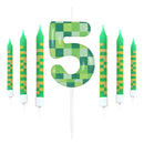 Lumânări pentru ziua de naștere a copiilor Minecraft - mai multe variante