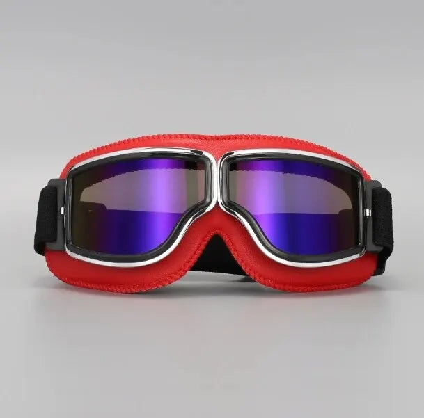 Ochelari de motocicletă din piele - mai multe variante