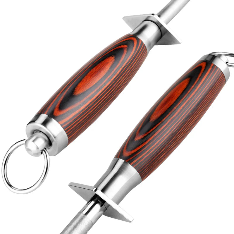 NordicSteel™ Professional Knife Sharpener - tijă de ascuțit din oțel cu mâner din lemn