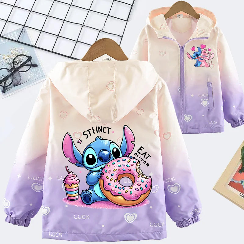 Fete toamna impermeabil sacou Stitch - mai multe variante