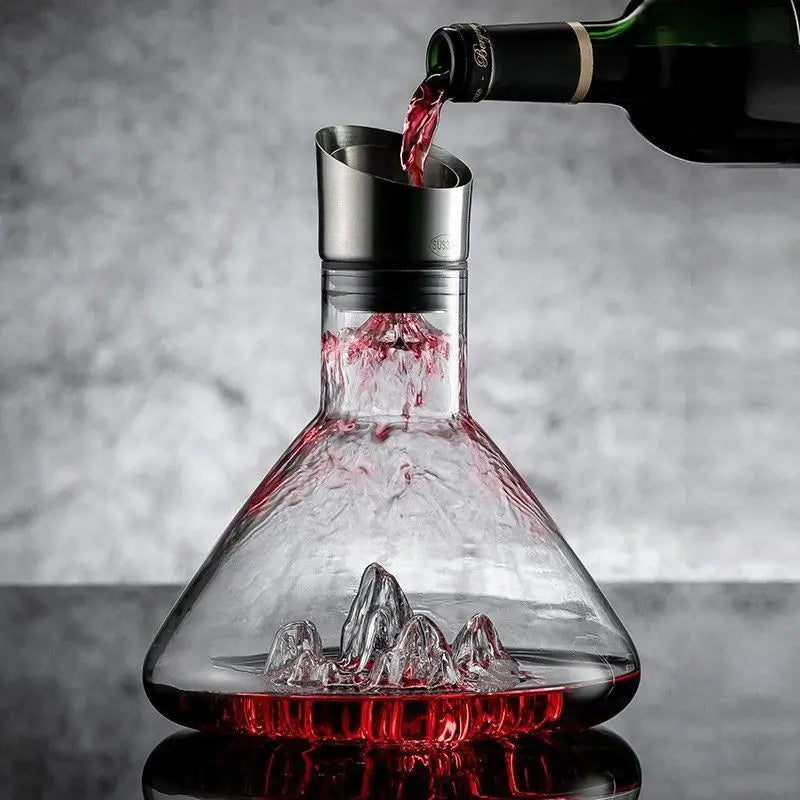 Decanter din cristal realizat manual pentru whisky și vin - 1500 ml