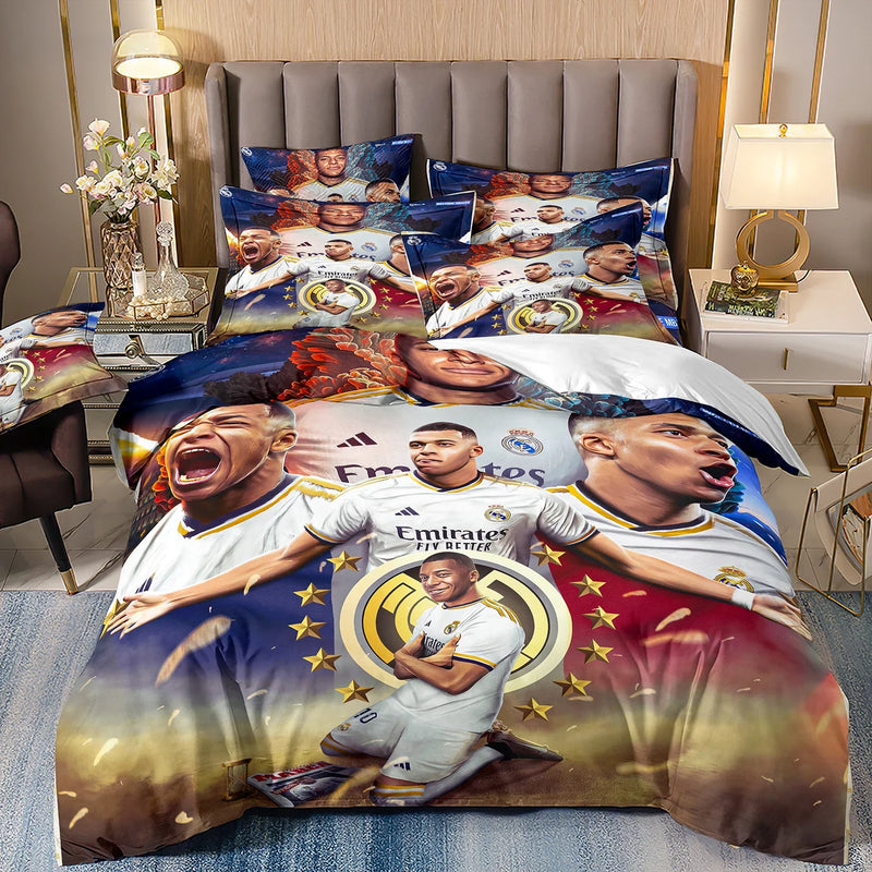 Lenjerie de pat de designer Kylian Mbappé - mai multe variante