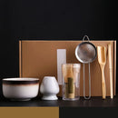 Set de ceai Matcha japonez - set din 6 piese cu bol, lingură, bici și strecurătoare