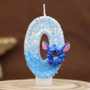Lumânări de tort cu numărul Stitch - mai multe variante