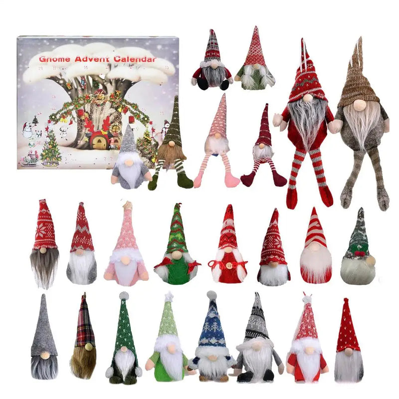 Calendar de Advent cu elfi de Crăciun - 24 buc